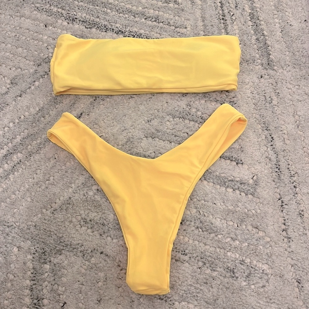 Yellow bikini
